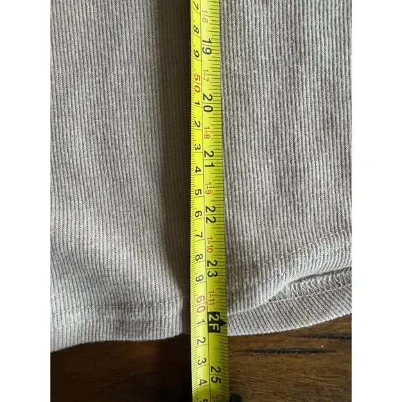 Hippie Rose Ribbed Knit Shacket Jacket Beige Button Front Utility Shirt Size S - Picture 9 of 10